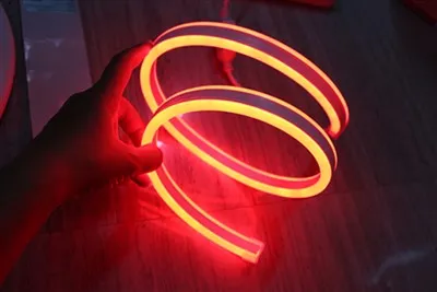 Paindlik neoon lineaarne valgus DC12V punane värv